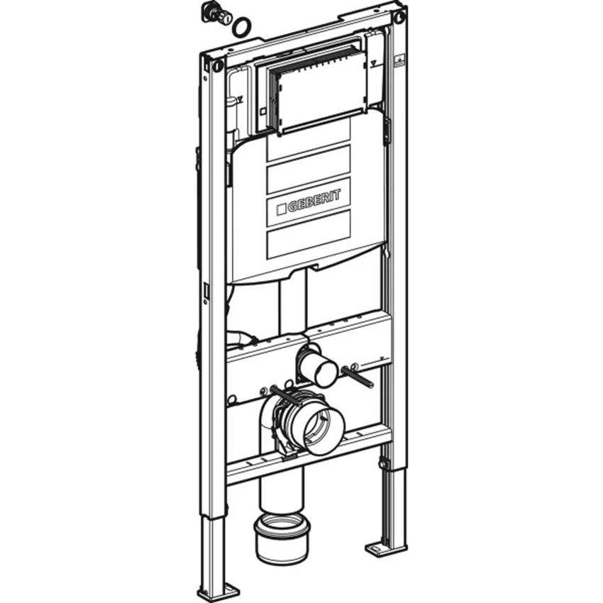 Element montażowy do wiszących misek WC 112 cm Geberit Duofix rysunek