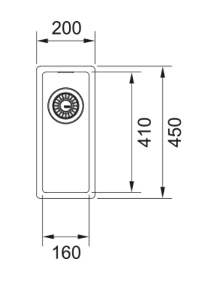 Zlewozmywak Franke Box BXX 210/110-16 127.0453.651 rys techniczny