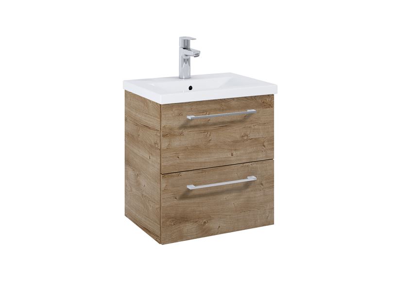 Szafka podumywalkowa 50 cm z 2 szufladami dąb canela Roca Roma Compact