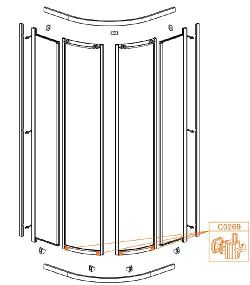 Suwak dolny Sanplast 660-C0269-10-000-00 rys techniczny