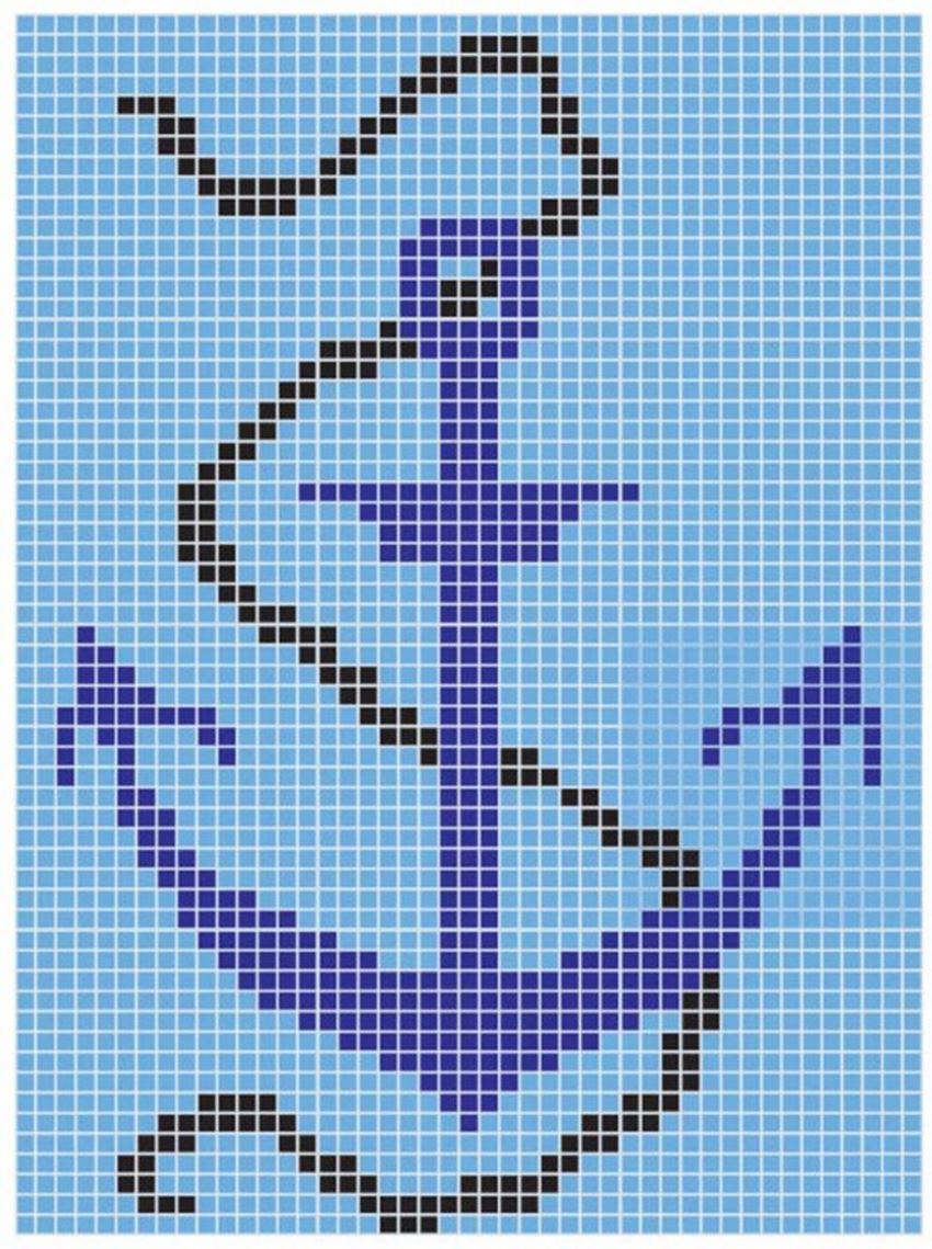 Mozaika 98,5x131,4 cm Dunin Q Design/Lines Q Sea Anchor