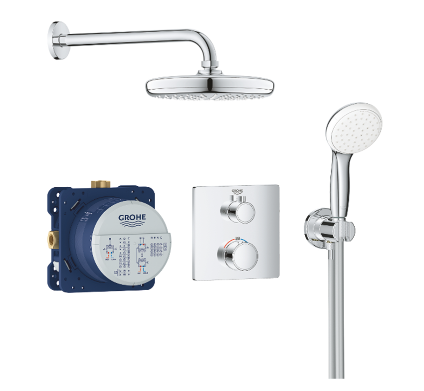 Zestaw prysznicowy Grohe Grohtherm Tempesta 210 34729000