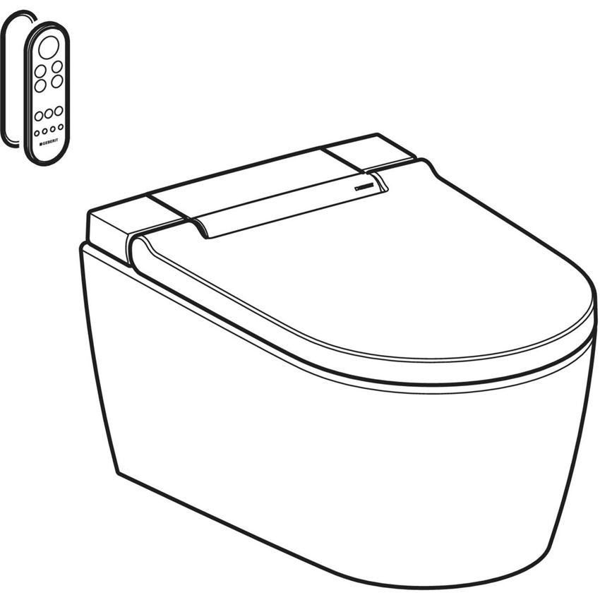 Urządzenie WC z funkcją higieny intymnej Geberit AquaClean Sela rysunek