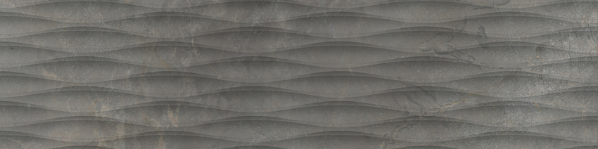 Płytka dekoracyjna 29,7x119,7 cm Cerrad Masterstone Graphite Decor waves MAT