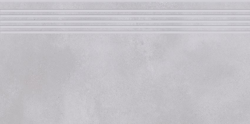 Płytka stopnicowa, 29,8x59,8 cm Cersanit Velvet Concrete white
