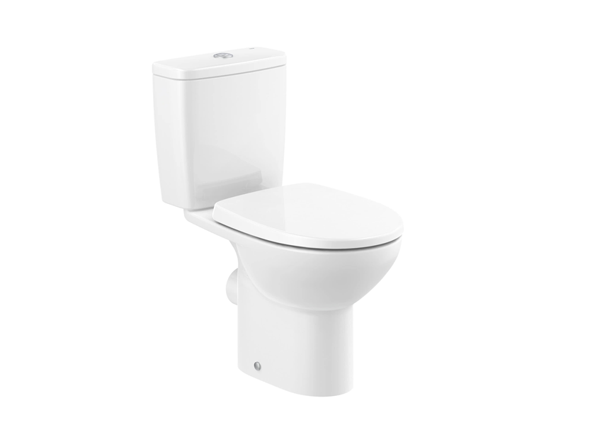 Miska WC do kompaktu WC o/poziomy 35,5x65,5 cm, biała Roca Victoria