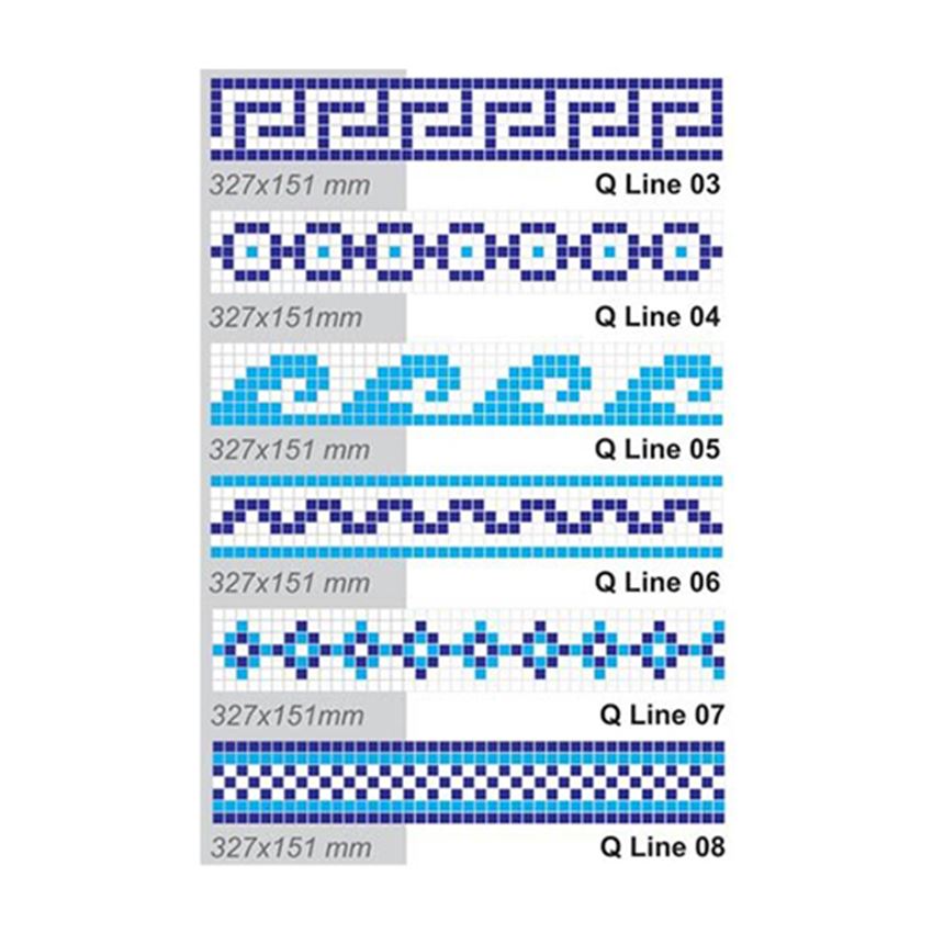 Mozaika, 32,7x15,1 cm Q Design/Lines Q Line 03-08