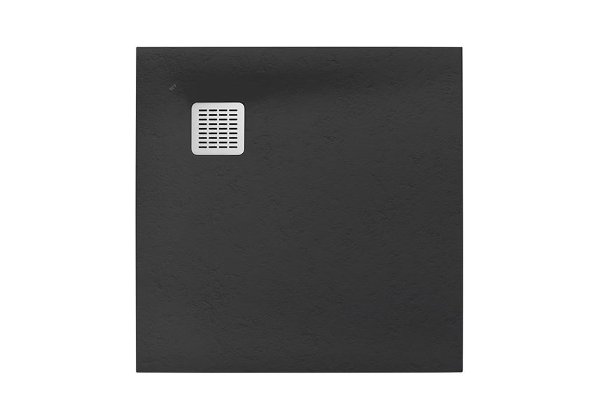 Brodzik kwadratowy kompozytowy STONEX® 90x90x2,8 cm, onyks Roca Terran