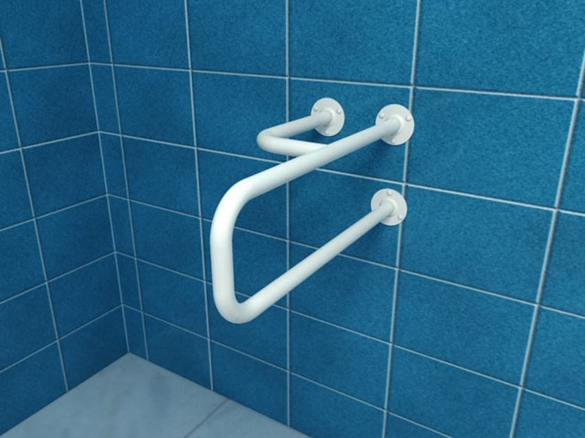 Poręcz dla niepełnosprawnych umywalkowa lewa 50 cm biała Makoinstal Ekomed