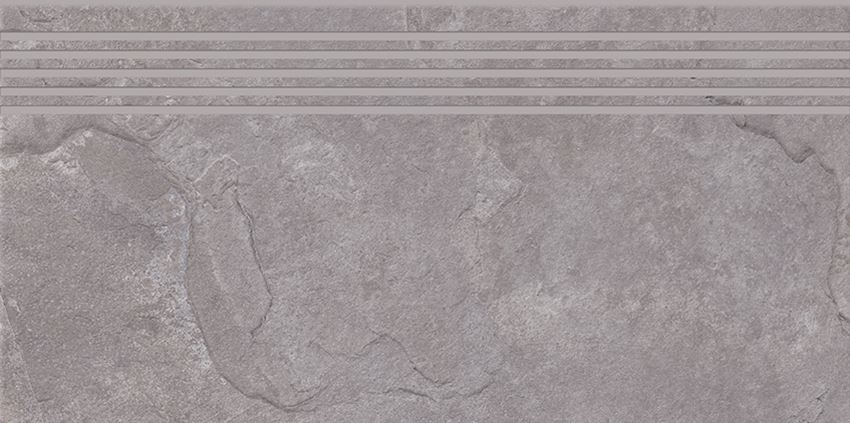 Płytka stopnicowa 29,8x59,8 cm Cersanit Colosal light grey