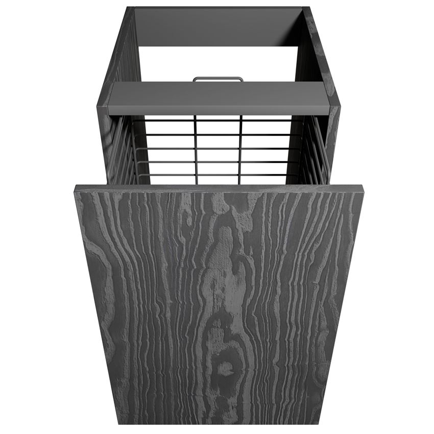 Moduł z koszem cargo 40 cm nero IÖ Wood Milenium
