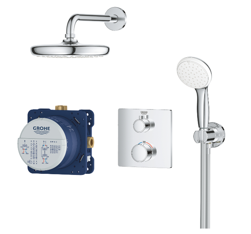 Zestaw prysznicowy Grohe Grohtherm Tempesta 210 34729000