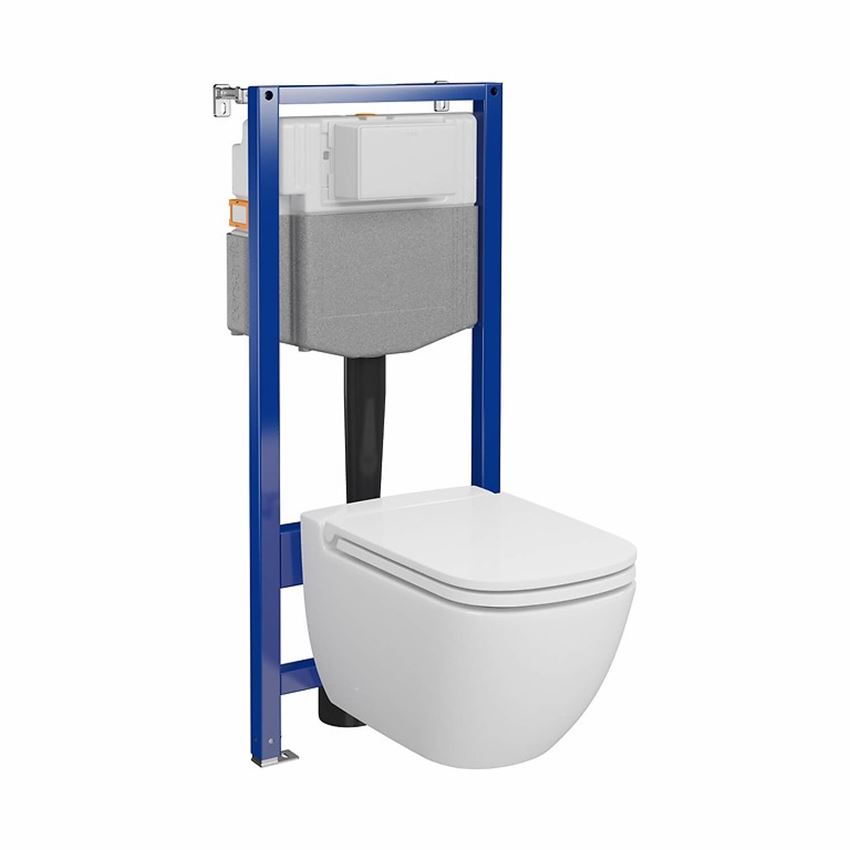 SET C25 stelaż podtynkowy Aqua 50 z miską Caspia CleanOn i deską Cersanit Aqua Stelaże Pneumatyczne