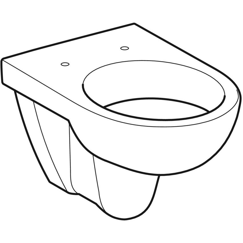 Wisząca miska WC bez deski Geberit Selnova rysunek
