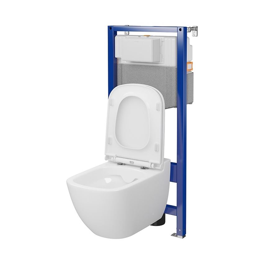 SET C25 stelaż podtynkowy Aqua 50 z miską Caspia CleanOn i deską Cersanit Aqua Stelaże Pneumatyczne