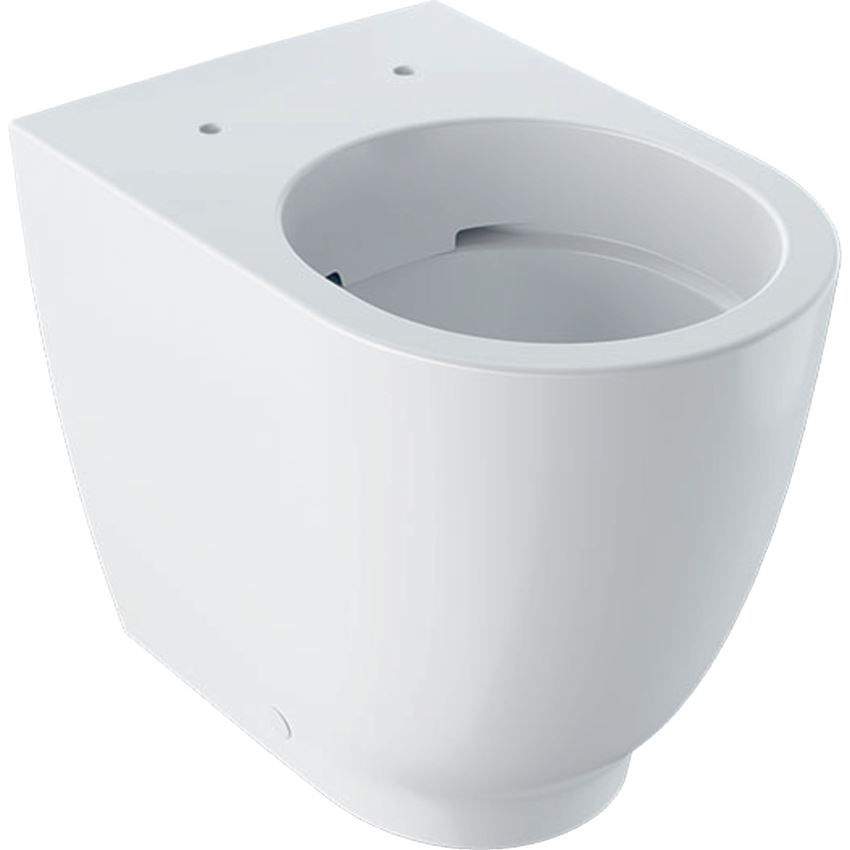 Stojąca miska WC podwyższona Rimfree ukryte mocowania bez deski Geberit Acanto