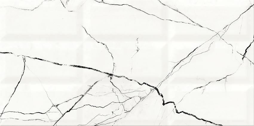 Płytka ścienna 29,7x60 cm Cersanit Arce White Strucutre Glossy