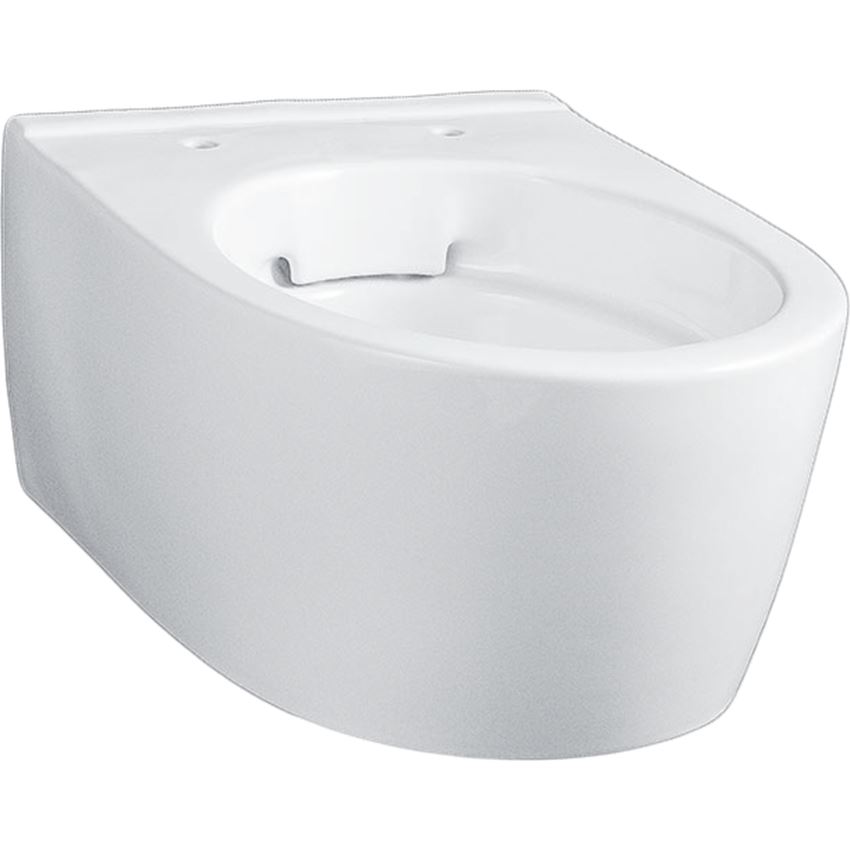 Miska WC wisząca krótka Rimfree ukryte mocowania bez deski biała/KeraTect Geberit iCon
