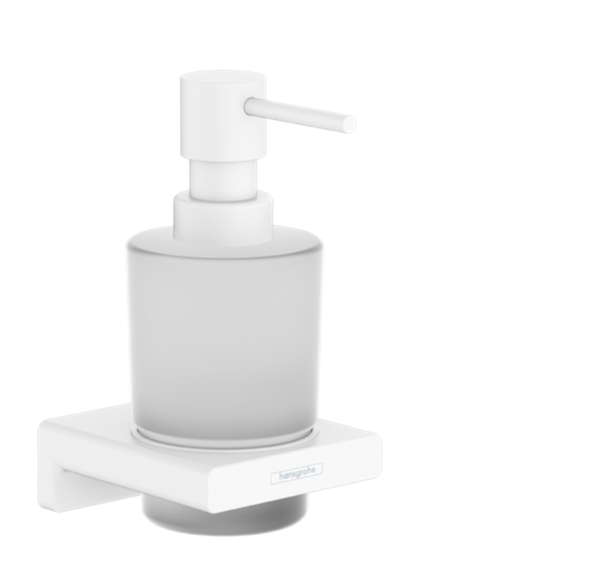 Dozownik mydła w płynie biały mat Hansgrohe AddStoris