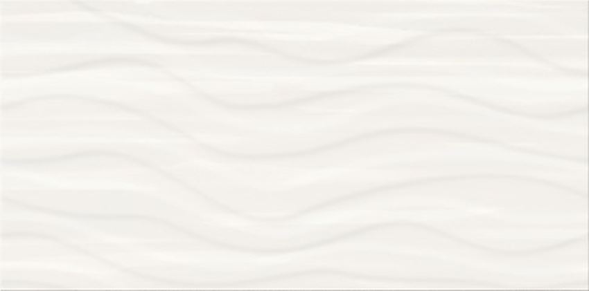 Płytka ścienna, 29,8x59,8 cm Cersanit Soft Romantic Ps803 white satin wave structure