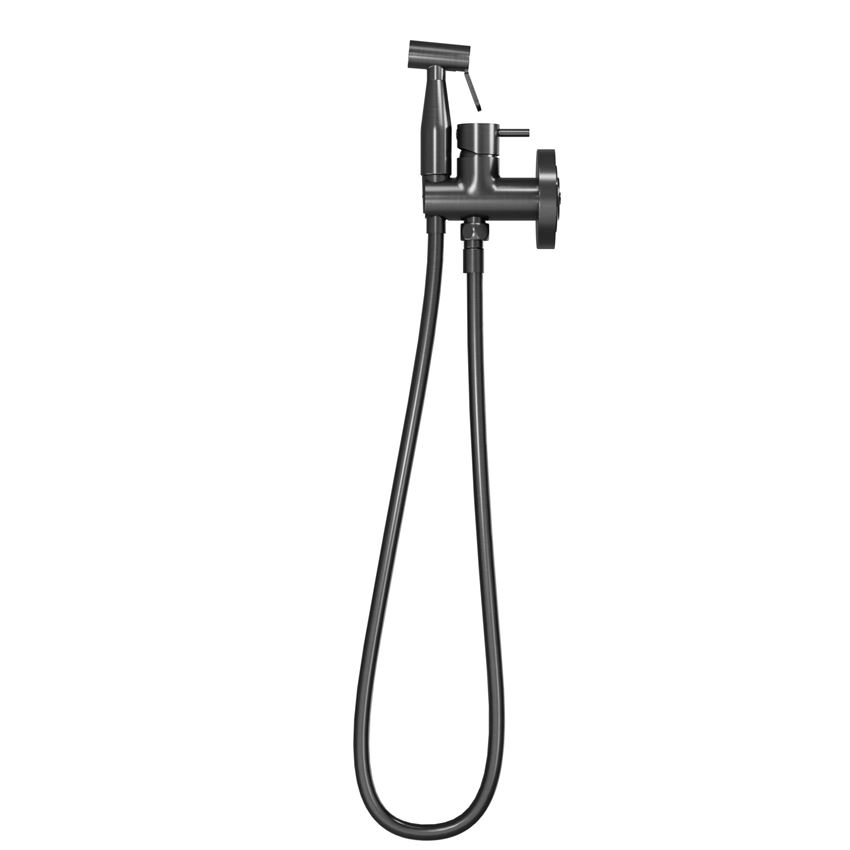 Bateria bidetowa podtynkowa z zestawem black gun metal IÖ Luvia