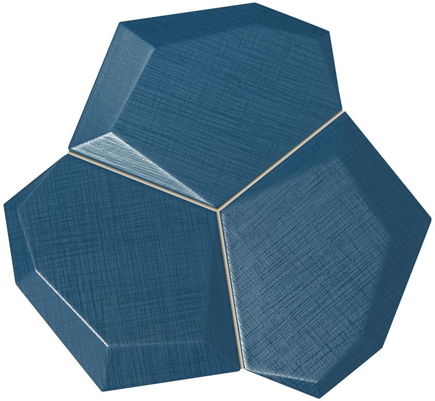 Mozaika ścienna 19x21 cm Domino Satini Blue