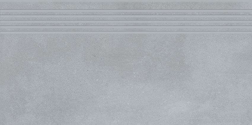 Płytka stopnicowa 29,8x59,8 cm Cersanit Velvet Concrete light grey