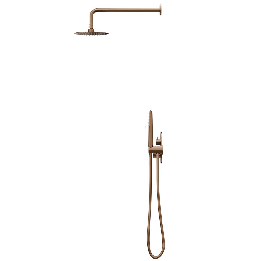 Zestaw prysznicowy podtynkowy z baterią brushed rose gold IÖ Luvia