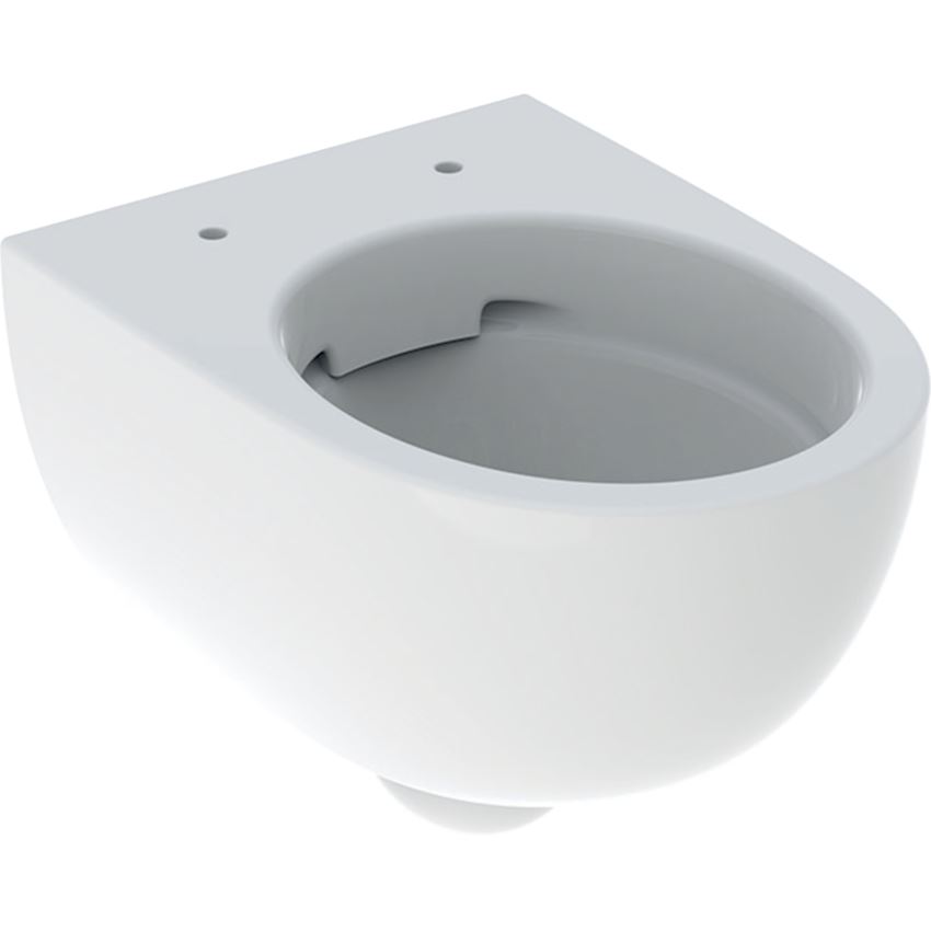Miska WC wisząca krótka Rimfree ukryte mocowania bez deski biała Geberit Selnova Compact