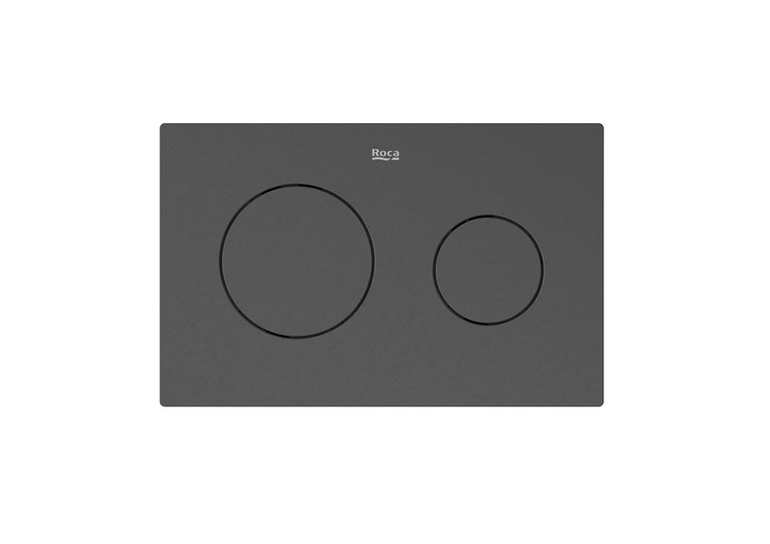 PL10 ONE Przycisk podwójny brushed titanium black Roca
