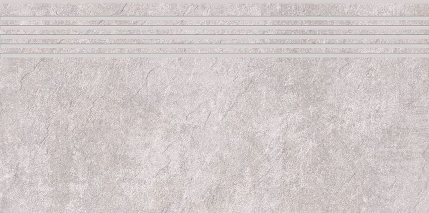 Płytka stopnicowa 29,8x59,8 cm Cersanit Morenci light grey