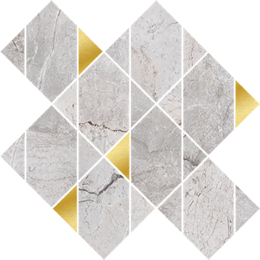 Mozaika 29,7x29,7 cm Opoczno Stone Hills Grey Mosaic Glossy