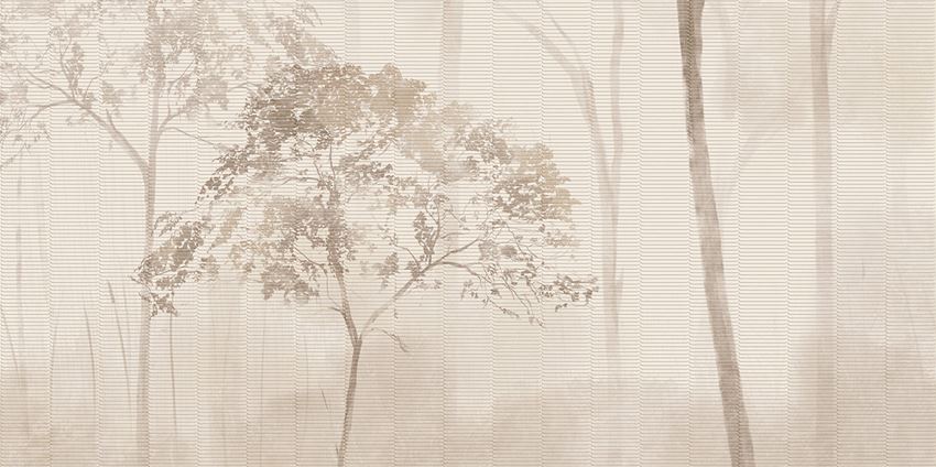 Dekor gresowy 59,8x119,8 cm Tubądzin Tropical Forest Left B