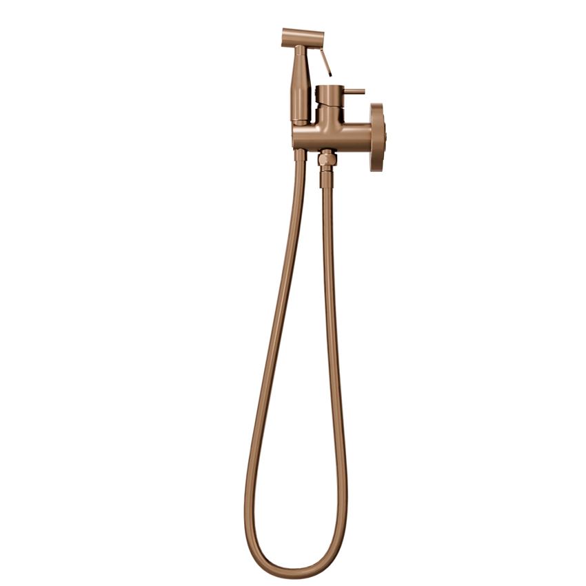 Bateria bidetowa podtynkowa z zestawem brushed rose gold IÖ Luvia