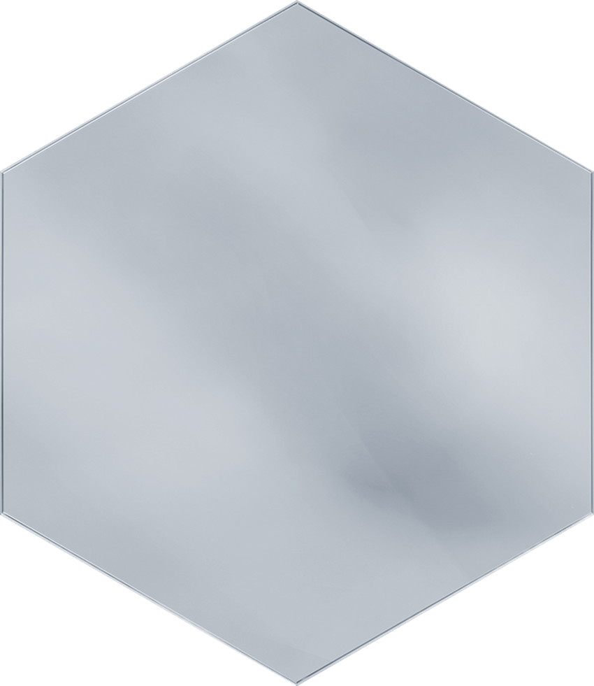 Dekoracja 26x26 cm Paradyż Uniwersalny Hexagon Lustro