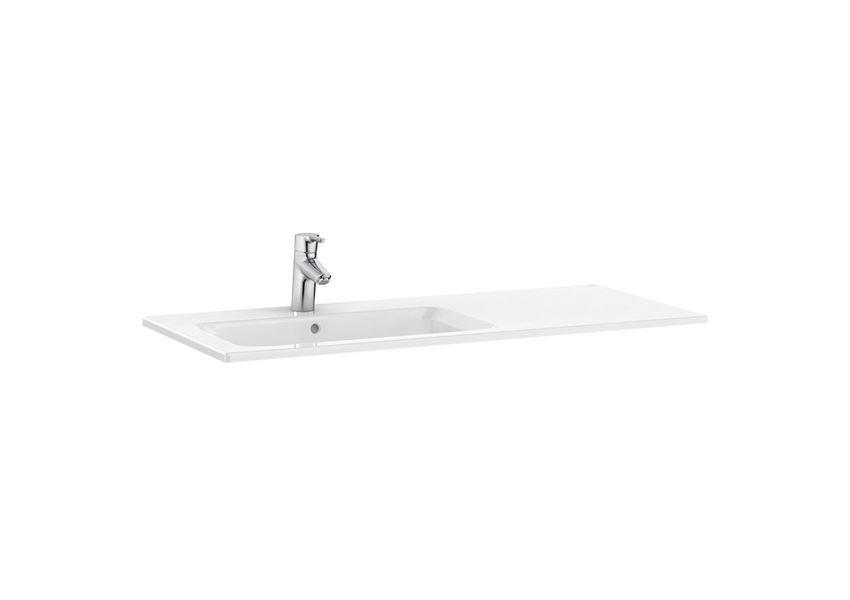 Umywalka meblowa slim asymetryczna lewa 100 cm Roca Gap