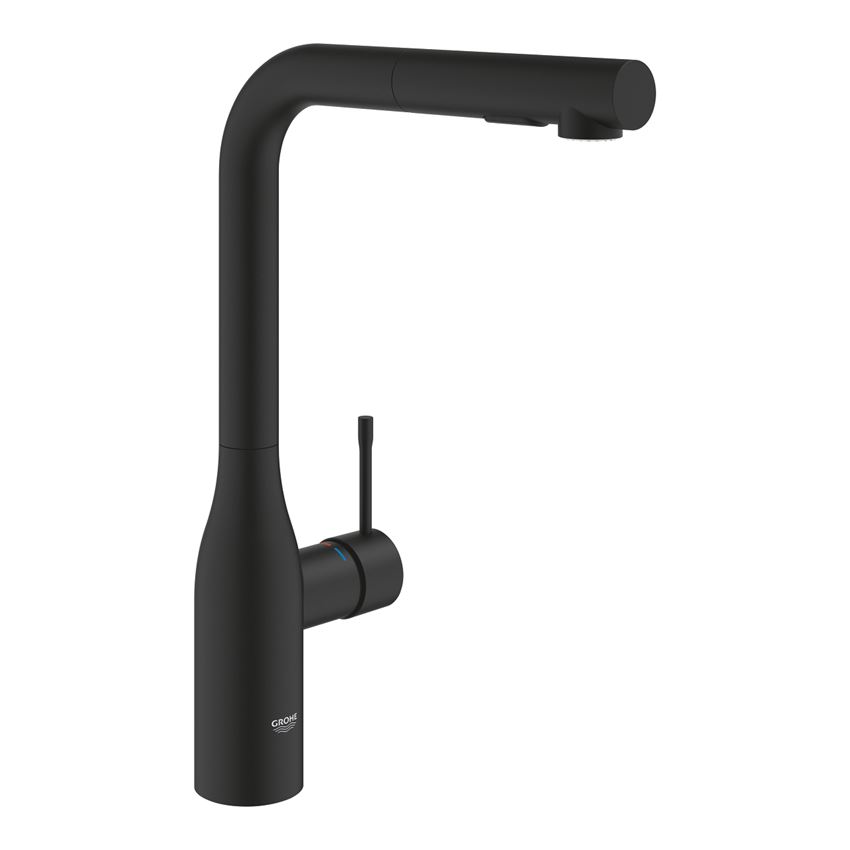 Jednouchwytowa bateria kuchenna matte black Grohe Essence