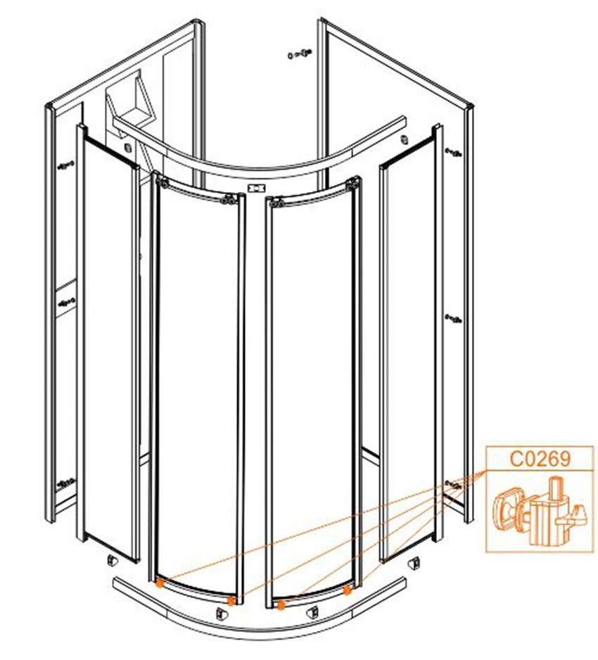 Suwak dolny Sanplast 660-C0269-10-000-00 rys techniczny