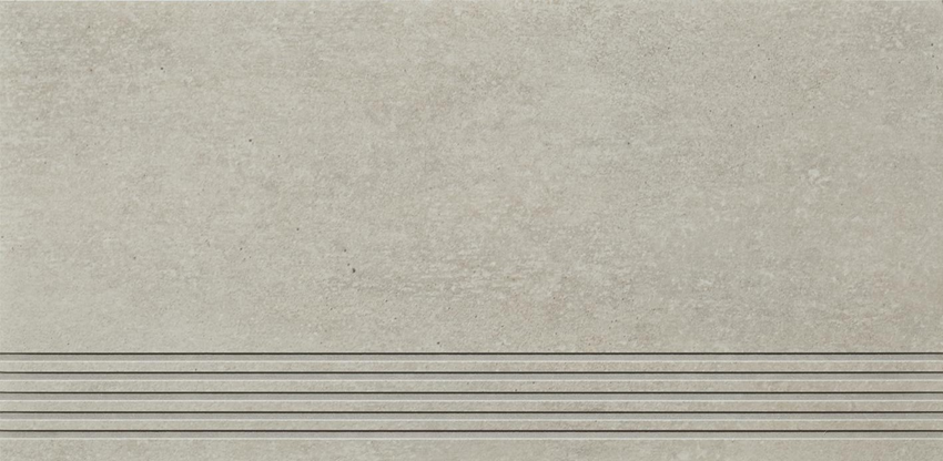 Płytka stopnicowa 29,8x59,8 cm Paradyż Rino Grys Stopnica Mat