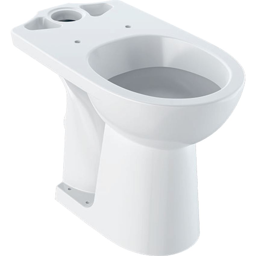 Miska WC stojąca podwyższona odpływ poziomy biała Geberit Selnova Comfort