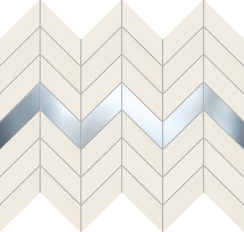 Mozaika ścienna 29,8x24,6 cm Domino Biel