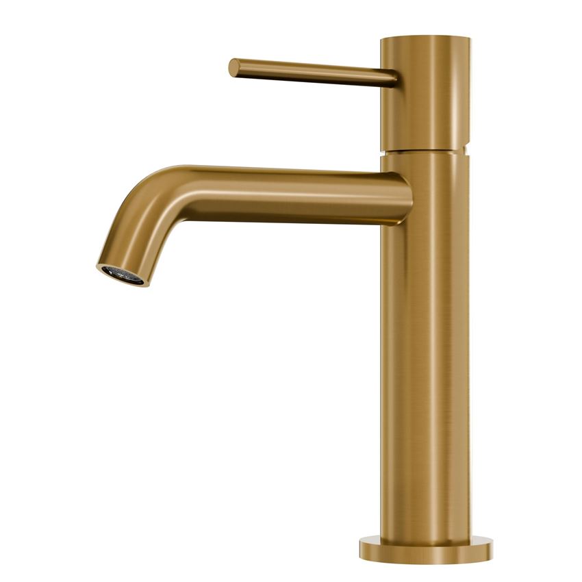 Bateria umywalkowa stojąca brushed gold IÖ Luvia