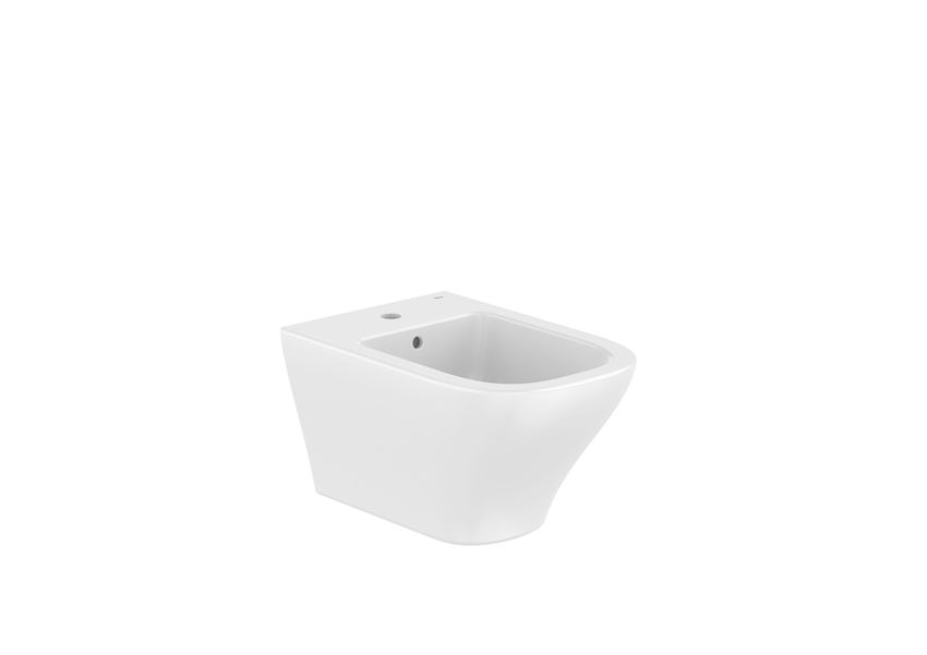 Bidet podwieszany bez pokrywy 36x53 cm biały Roca Optica