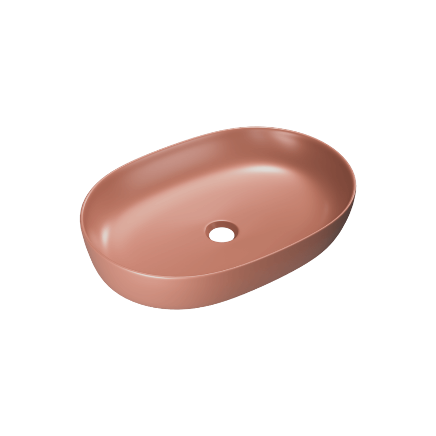 Umywalka nablatowa 60 cm terracotta mat Excellent Jima
