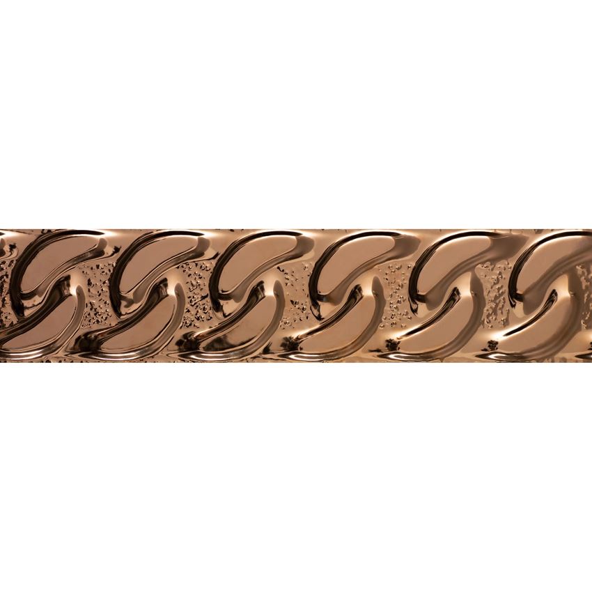 Paradyż Fashion Spirit Copper Listwa Struktura Połysk 9x39,8 cm