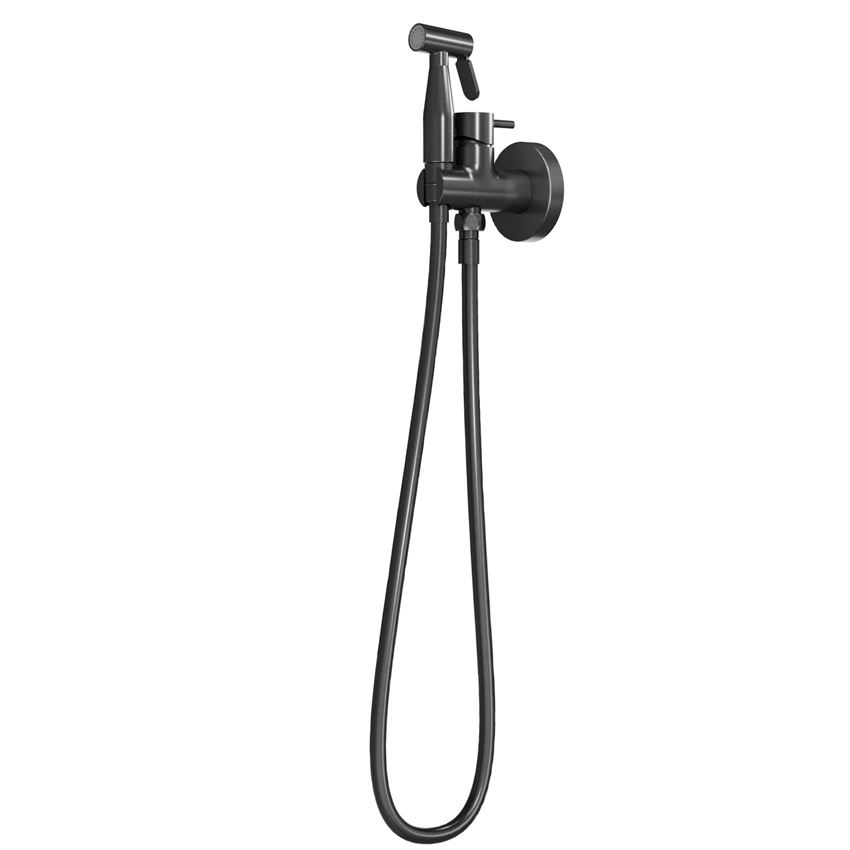 Bateria bidetowa podtynkowa z zestawem black gun metal IÖ Luvia
