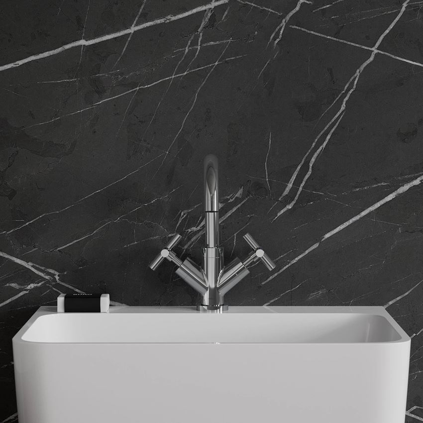 Bateria umywalkowa chrom połysk Omnires Modern rysunek