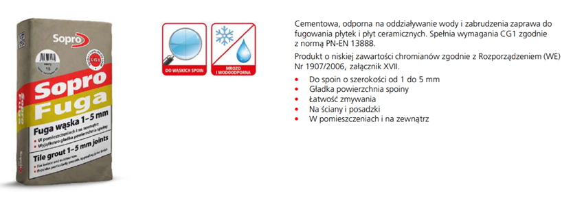 Sopro Fuga 6SX5601425 14 karta techniczna