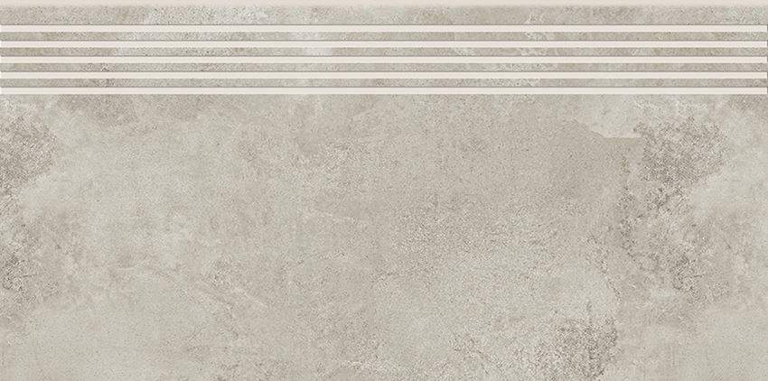 Płytka stopnicowa 29,8x59,8 cm Opoczno Quenos Light Grey Steptread