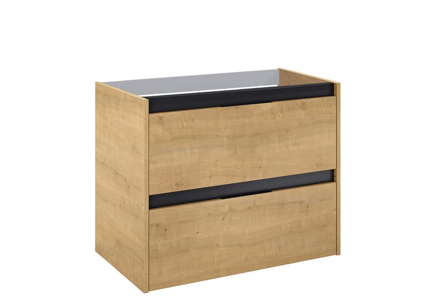 Szafka łazienkowa 80 cm z 2 szufladami jasny dąb Roca Alpine